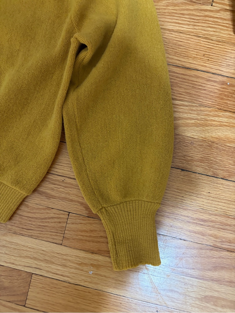 VTG 60s Arnold Palmar Robert Bruce Alpaca Wool Mustard Cardigan Sweater M Men - Picture 13 of 14